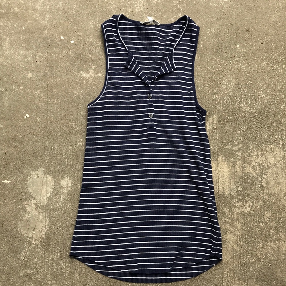 7 For All Mankind Striped Tank